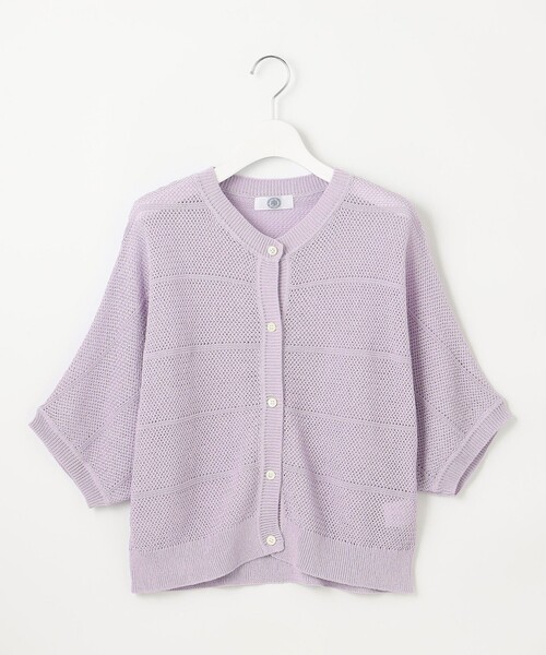 J.PRESS(ジェイプレス)の「【洗える】PATTERN MESH ドルマンスリーブ カーディガン(カーディガン/ボレロ・レディース・ふじ色系/アイボリー系/ネイビー系/イエロー系・T13/T15)」の18枚目の写真