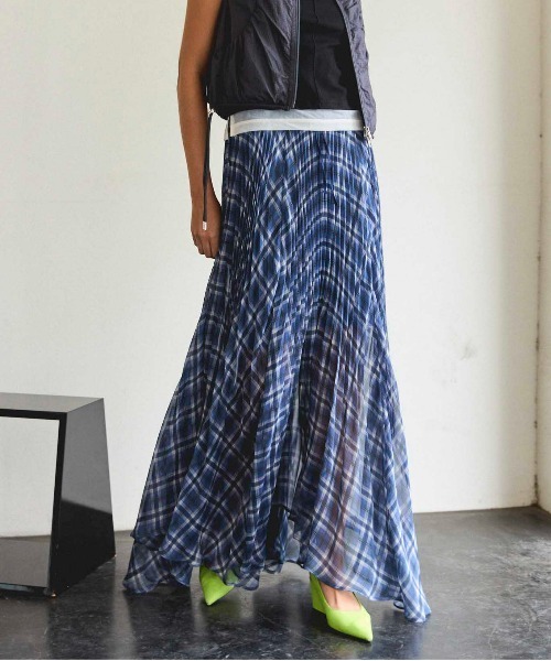 スカート maison special / Pleated Skirt MAISON SPECIAL スカート Low Waist Maxi Pleated Skirt/ロー