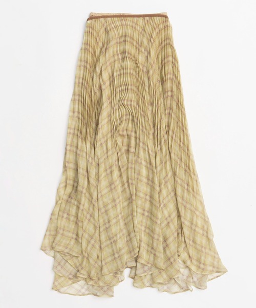 MAISON SPECIAL サーキュラープリーツチェックスカート Circular Pleated Plaid Skirt/サーキュラープリーツチェック