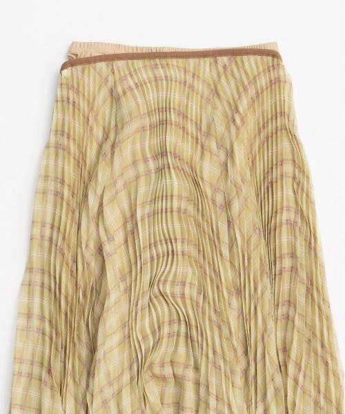 MAISON SPECIAL サーキュラープリーツチェックスカート Circular Pleated Plaid Skirt/サーキュラープリーツチェック