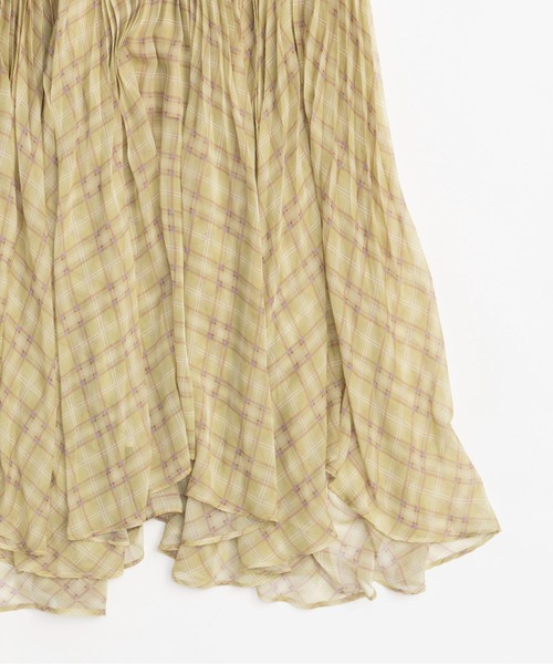 MAISON SPECIAL(メゾンスペシャル)の「Circular Pleated Plaid Skirt/サーキュラープリーツチェックスカート【MAISON SPECIAL/メゾンスペシャル】(スカート・レディース・ブルー/ブラック/グリーン・38/36)」の18枚目の写真