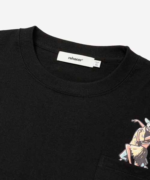 rehacer（レアセル）の「rehacer : Dance Flow Relax Fit T-shirt / ダンスフロー リラックス フィット Tシャツ（Tシャツ/カットソー・メンズ・ブラック/ホワイト・X-LARGE/LARGE/MEDIUM/SMALL）」の12枚目の写真