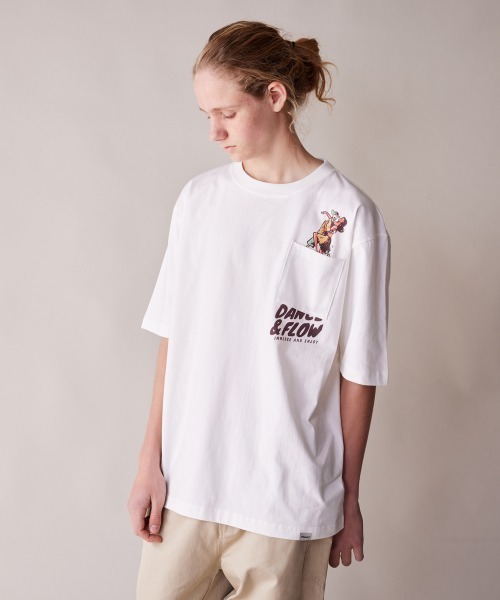 rehacer（レアセル）の「rehacer : Dance Flow Relax Fit T-shirt / ダンスフロー リラックス フィット Tシャツ（Tシャツ/カットソー・メンズ・ブラック/ホワイト・X-LARGE/LARGE/MEDIUM/SMALL）」の4枚目の写真