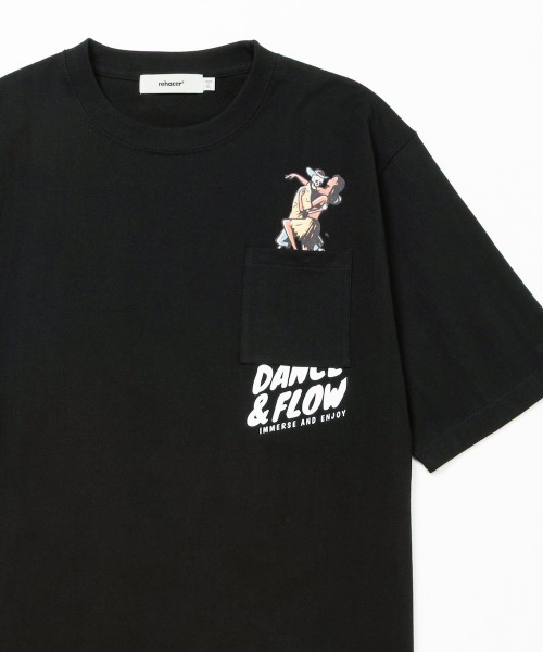 rehacer（レアセル）の「rehacer : Dance Flow Relax Fit T-shirt / ダンスフロー リラックス フィット Tシャツ（Tシャツ/カットソー・メンズ・ブラック/ホワイト・X-LARGE/LARGE/MEDIUM/SMALL）」の13枚目の写真