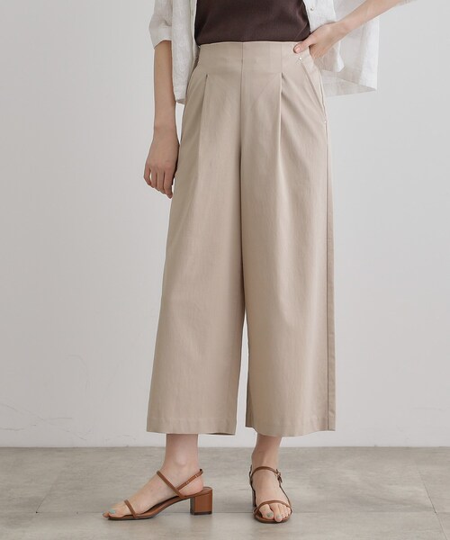 grove(グローブ)の「【冷感】サマーハイパーストレッチワイドパンツ(その他パンツ・レディース・ネイビー/カーキ/ブラック/ナチュラル/チャコールグレー・03/02/05/01/04)」の4枚目の写真