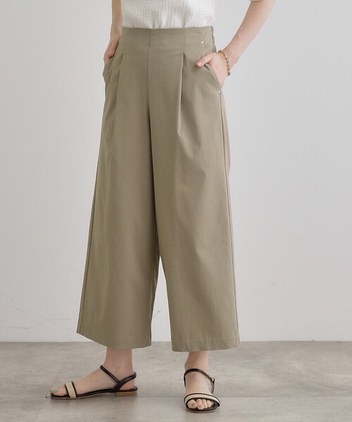 grove(グローブ)の「【冷感】サマーハイパーストレッチワイドパンツ(その他パンツ・レディース・ネイビー/カーキ/ブラック/ナチュラル/チャコールグレー・03/02/05/01/04)」の15枚目の写真