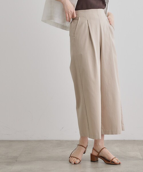 grove(グローブ)の「【冷感】サマーハイパーストレッチワイドパンツ(その他パンツ・レディース・ネイビー/カーキ/ブラック/ナチュラル/チャコールグレー・03/02/05/01/04)」の20枚目の写真