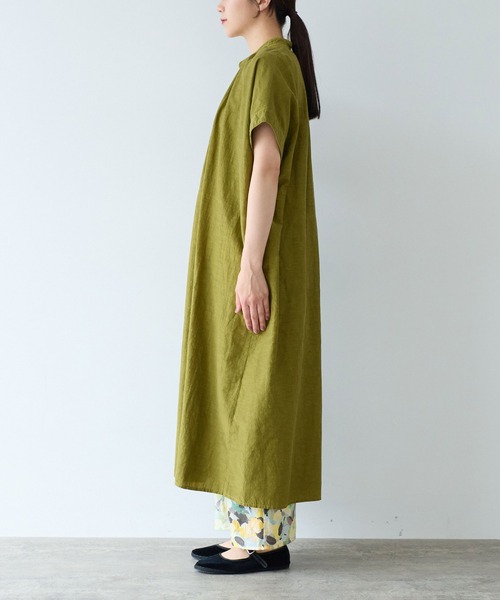 yuni(ユニ )の「プロダクトダイ カフタンワンピース(ワンピース・レディース・イエロー/ブラック/ピンク・FREE)」の7枚目の写真