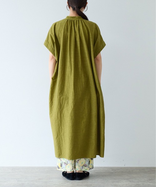 yuni(ユニ )の「プロダクトダイ カフタンワンピース(ワンピース・レディース・イエロー/ブラック/ピンク・FREE)」の8枚目の写真