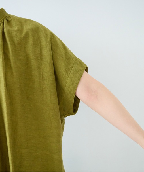 yuni(ユニ )の「プロダクトダイ カフタンワンピース(ワンピース・レディース・イエロー/ブラック/ピンク・FREE)」の11枚目の写真