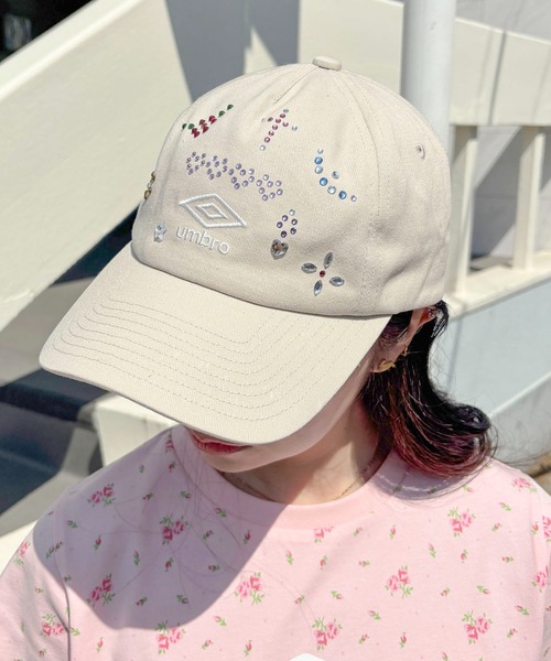 新品 コラボumblo×Casseliniストーンキャップ ラインストーン完売品 UMBRO × Casselini] ストーンCAP（キャップ）｜Casselini