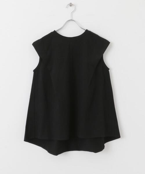 SENSE OF PLACE by URBAN RESEARCH(センスオブプレイスバイアーバンリサーチ)の「ショルダータックフレアカットトップ(Tシャツ/カットソー・レディース・グリーン/ブラック/オフホワイト・ONE)」の18枚目の写真