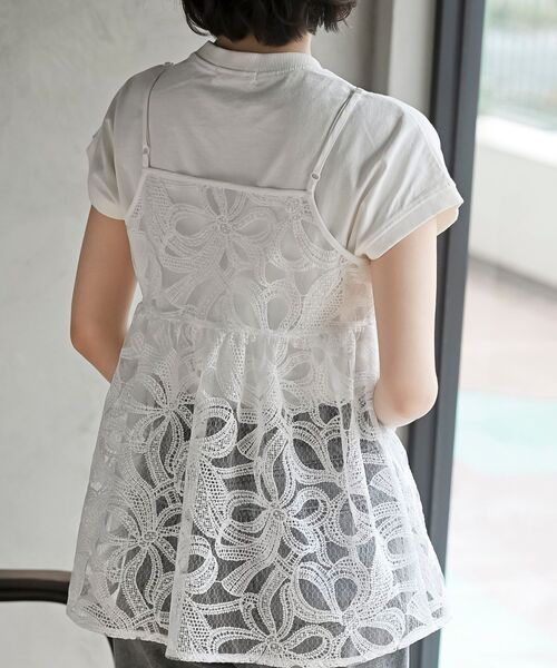 半袖レースラッフルセットアップ ♡ Secret Honey バラレースラッフル