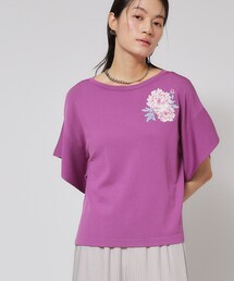 【FEILER】✳︎かわいい刺繍花柄デザイン ニットチュニック✳︎Lサイズ 2025年最新】FEILER レディース チュニックの人気アイテム