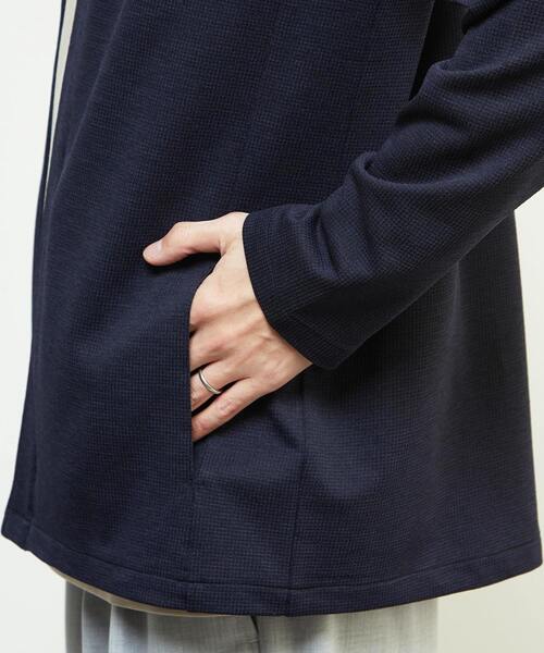 MEN'S MELROSE（メンズメルローズ）の「パリネチドリボタンレスカーディガン（カーディガン/ボレロ・メンズ・グレー/ネイビー/ホワイト×ブラック/ブラウン・2/4/3）」の12枚目の写真