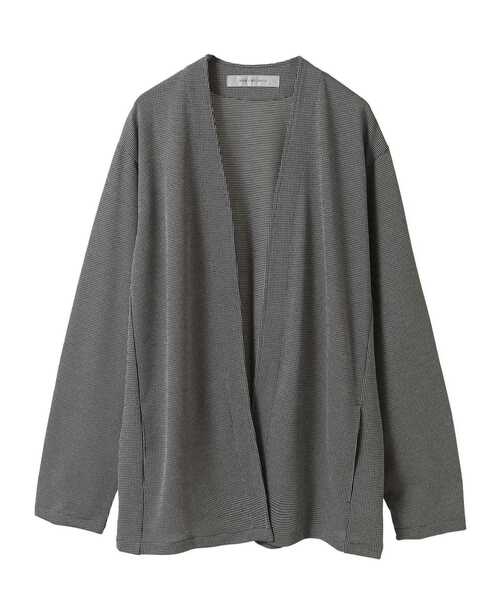 MEN'S MELROSE（メンズメルローズ）の「パリネチドリボタンレスカーディガン（カーディガン/ボレロ・メンズ・グレー/ネイビー/ホワイト×ブラック/ブラウン・2/4/3）」の13枚目の写真