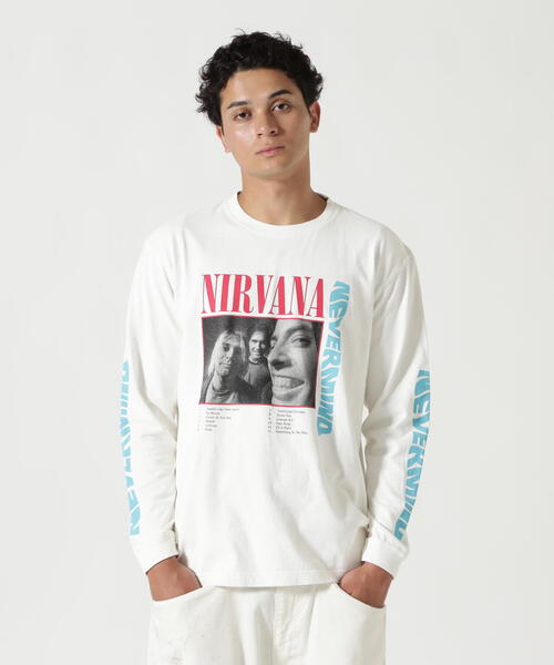 NIRVANA/ニルヴァーナ/NEVERMIND L/S TEE/コラボロンT《メンズ