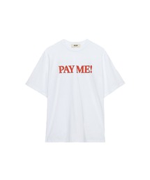 MSGM（エムエスジーエム）の「MSGM FANTASTIC GREEN オーガニックコットンTシャツ「PAY ME!」（Tシャツ/カットソー）」