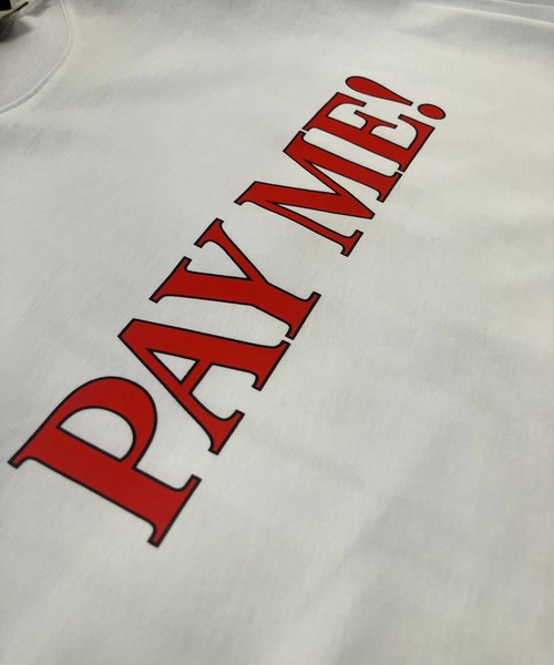MSGM(エムエスジーエム)の「MSGM FANTASTIC GREEN オーガニックコットンTシャツ「PAY ME!」(Tシャツ/カットソー・メンズ・ホワイト・S/M)」の10枚目の写真