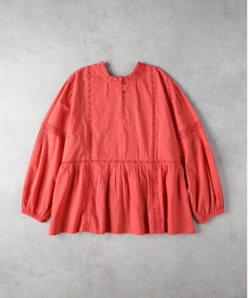 Right-on（ライトオン）の「【HONEYSUCKLE ROSE】レースプルオーバーブラウス（シャツ/ブラウス・レディース・グリーン/レッド/オフホワイト・M/L）」の17枚目の写真