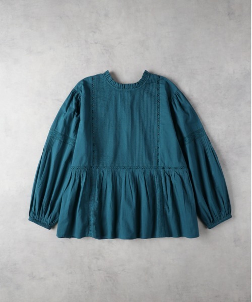 Right-on（ライトオン）の「【HONEYSUCKLE ROSE】レースプルオーバーブラウス（シャツ/ブラウス・レディース・グリーン/レッド/オフホワイト・M/L）」の14枚目の写真