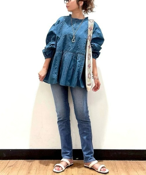 Right-on（ライトオン）の「【HONEYSUCKLE ROSE】レースプルオーバーブラウス（シャツ/ブラウス・レディース・グリーン/レッド/オフホワイト・M/L）」の8枚目の写真