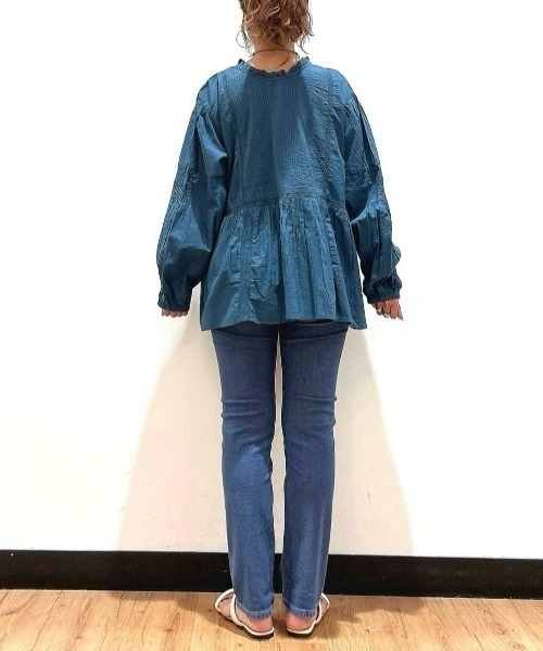 Right-on（ライトオン）の「【HONEYSUCKLE ROSE】レースプルオーバーブラウス（シャツ/ブラウス・レディース・グリーン/レッド/オフホワイト・M/L）」の6枚目の写真