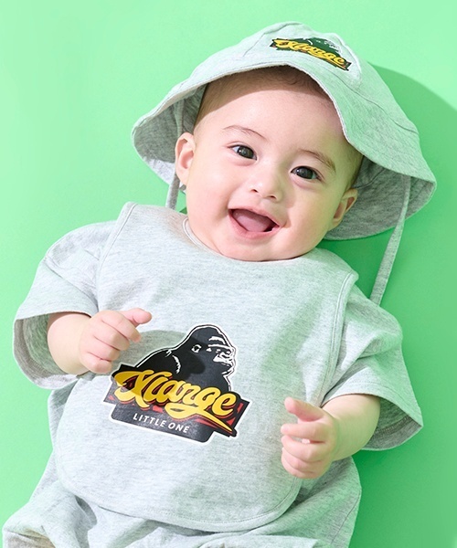 XLARGE KIDS（エクストララージキッズ）の「OGゴリラ&ロゴスタイ（その他ベビー用品・キッズ・ホワイト/ブラック/トップグレー・F）」の13枚目の写真
