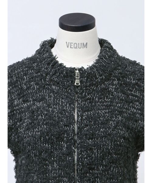 VEQUM(VEQUM)の「【VEQUM】FRINGE MIX KNIT TANK TOP(タンクトップ・レディース・ブラック/グレー/グリーン・FREE)」の11枚目の写真