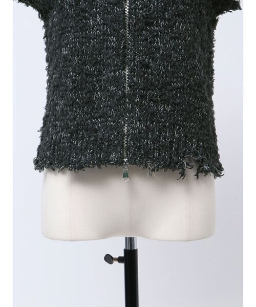 VEQUM(VEQUM)の「【VEQUM】FRINGE MIX KNIT TANK TOP(タンクトップ・レディース・ブラック/グレー/グリーン・FREE)」の13枚目の写真