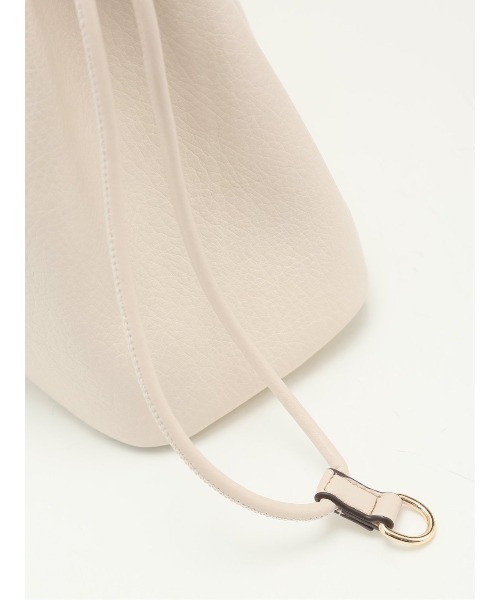 m.f.editorial(エムエフエディトリアル)の「【天巾着マグネット付き】スカーフ付き ワンショルダーバッグ(ショルダーバッグ・レディース・ベージュ/ブラック・FREE)」の20枚目の写真