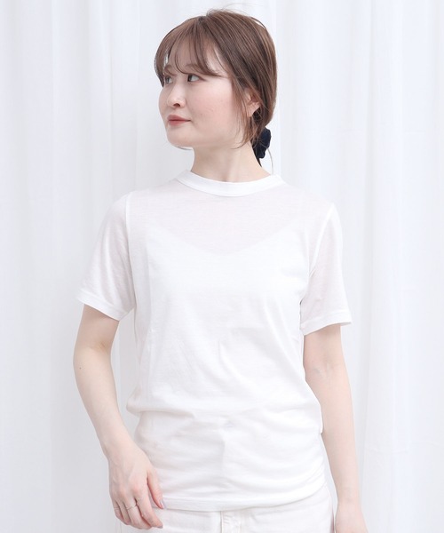 fig London(フィグロンドン)の「_simple smooth short sleeve(Tシャツ/カットソー・レディース・ブラック/ホワイト・FREE)」の17枚目の写真