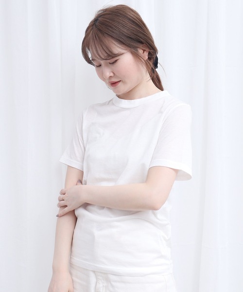 fig London(フィグロンドン)の「_simple smooth short sleeve(Tシャツ/カットソー・レディース・ブラック/ホワイト・FREE)」の18枚目の写真