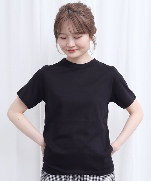 fig London(フィグロンドン)の「_simple smooth short sleeve(Tシャツ/カットソー・レディース・ブラック/ホワイト・FREE)」の19枚目の写真