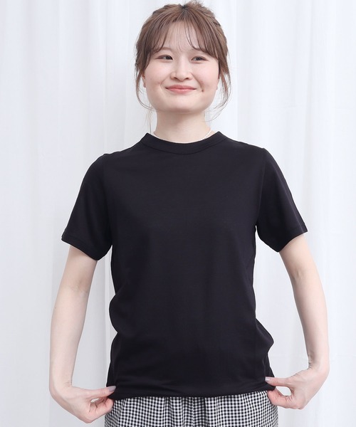 fig London(フィグロンドン)の「_simple smooth short sleeve(Tシャツ/カットソー・レディース・ブラック/ホワイト・FREE)」の20枚目の写真