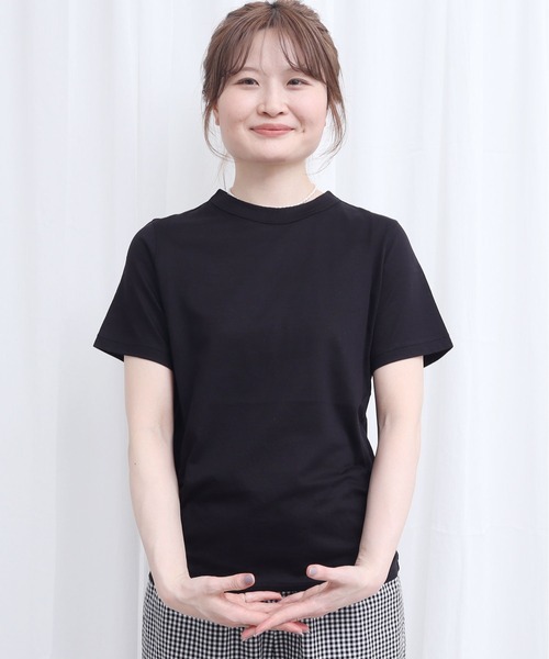 fig London(フィグロンドン)の「_simple smooth short sleeve(Tシャツ/カットソー・レディース・ブラック/ホワイト・FREE)」の22枚目の写真