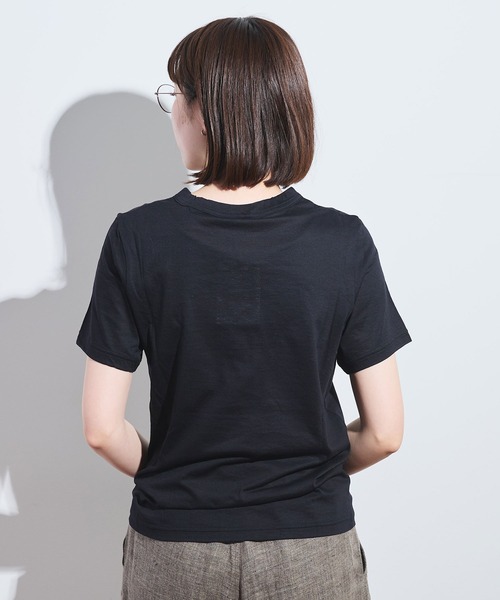 fig London(フィグロンドン)の「_simple smooth short sleeve(Tシャツ/カットソー・レディース・ブラック/ホワイト・FREE)」の11枚目の写真