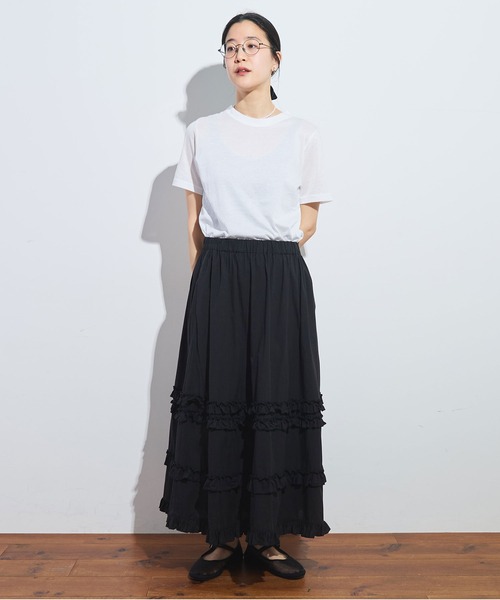 fig London(フィグロンドン)の「_simple smooth short sleeve(Tシャツ/カットソー・レディース・ブラック/ホワイト・FREE)」の14枚目の写真