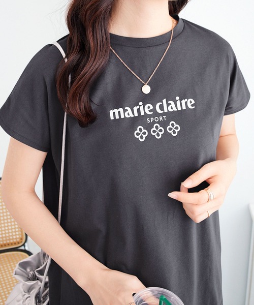 セール】【マリクレール・スポーツ】ギャザーTシャツ（Tシャツ