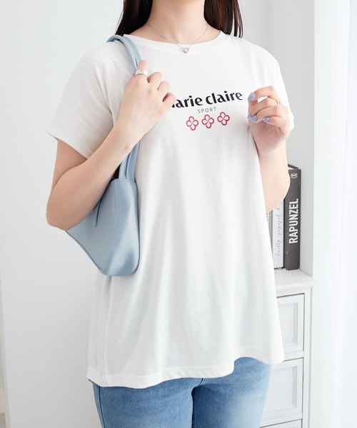 セール】【マリクレール・スポーツ】ギャザーTシャツ（Tシャツ