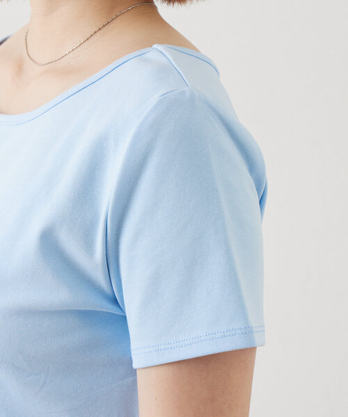 mline（エムライン）の「[mline]ストーンTシャツ（Tシャツ/カットソー・レディース・ブルー/オフホワイト/ブラック・FREE）」の20枚目の写真