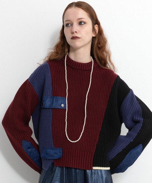 AULA AILA（アウラアイラ）の「ケーブルフリンジニット（ニット