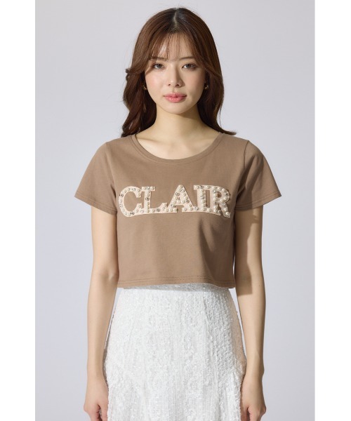セール】スランクビジューショートTシャツ 夏服 半袖（Tシャツ