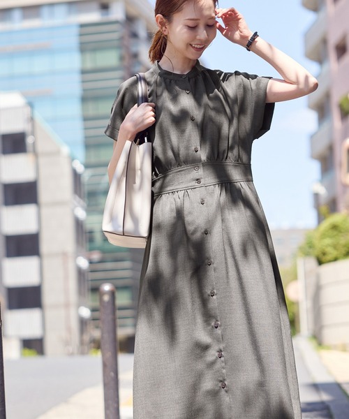 ROPE' PICNIC（ロペピクニック）の「フレンチドルマンワンピース（ワンピース・レディース・ベージュ系その他/ネイビー/チャコールグレー・36/38/40）」の2枚目の写真