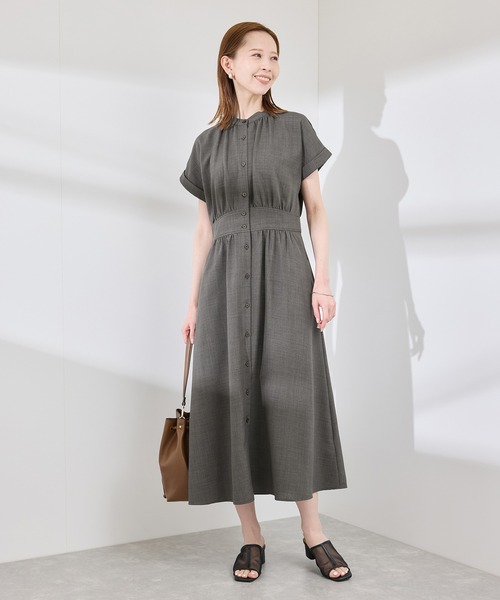 ROPE' PICNIC（ロペピクニック）の「フレンチドルマンワンピース（ワンピース・レディース・ベージュ系その他/ネイビー/チャコールグレー・36/38/40）」の20枚目の写真