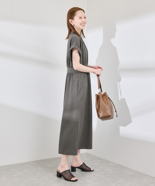 ROPE' PICNIC（ロペピクニック）の「フレンチドルマンワンピース（ワンピース・レディース・ベージュ系その他/ネイビー/チャコールグレー・36/38/40）」の19枚目の写真