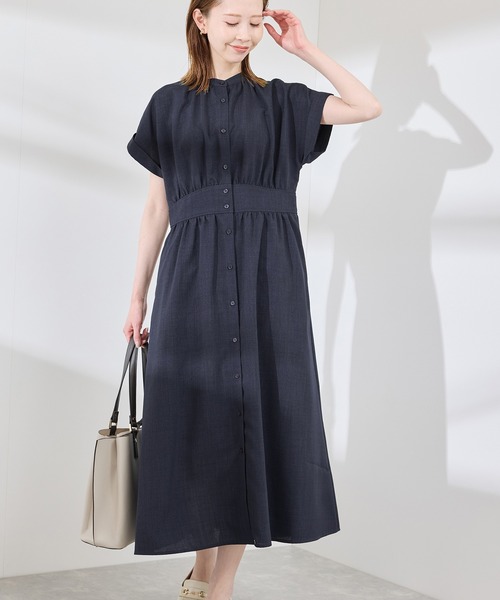 ROPE' PICNIC（ロペピクニック）の「フレンチドルマンワンピース（ワンピース・レディース・ベージュ系その他/ネイビー/チャコールグレー・36/38/40）」の16枚目の写真