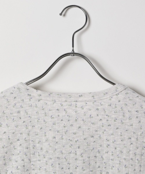 3.3 Field Trip （3.3フィールドトリップ）の「3.3 Field Trip／花柄リボンT（Tシャツ/カットソー・レディース・ホワイト/グレー/アイボリー・FREE）」の9枚目の写真