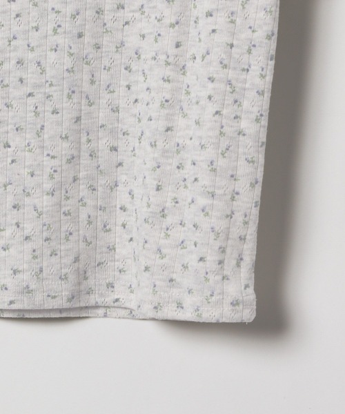 3.3 Field Trip （3.3フィールドトリップ）の「3.3 Field Trip／花柄リボンT（Tシャツ/カットソー・レディース・ホワイト/グレー/アイボリー・FREE）」の7枚目の写真