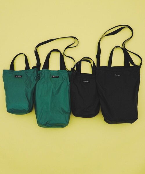 bpr BEAMS（ビーピーアール ビームス ）の「リップストップ ディープ トートバッグ S（トートバッグ・レディース・ベージュ/オレンジ/パープル/グリーン/ブラック/グレー・ONE SIZE）」の11枚目の写真